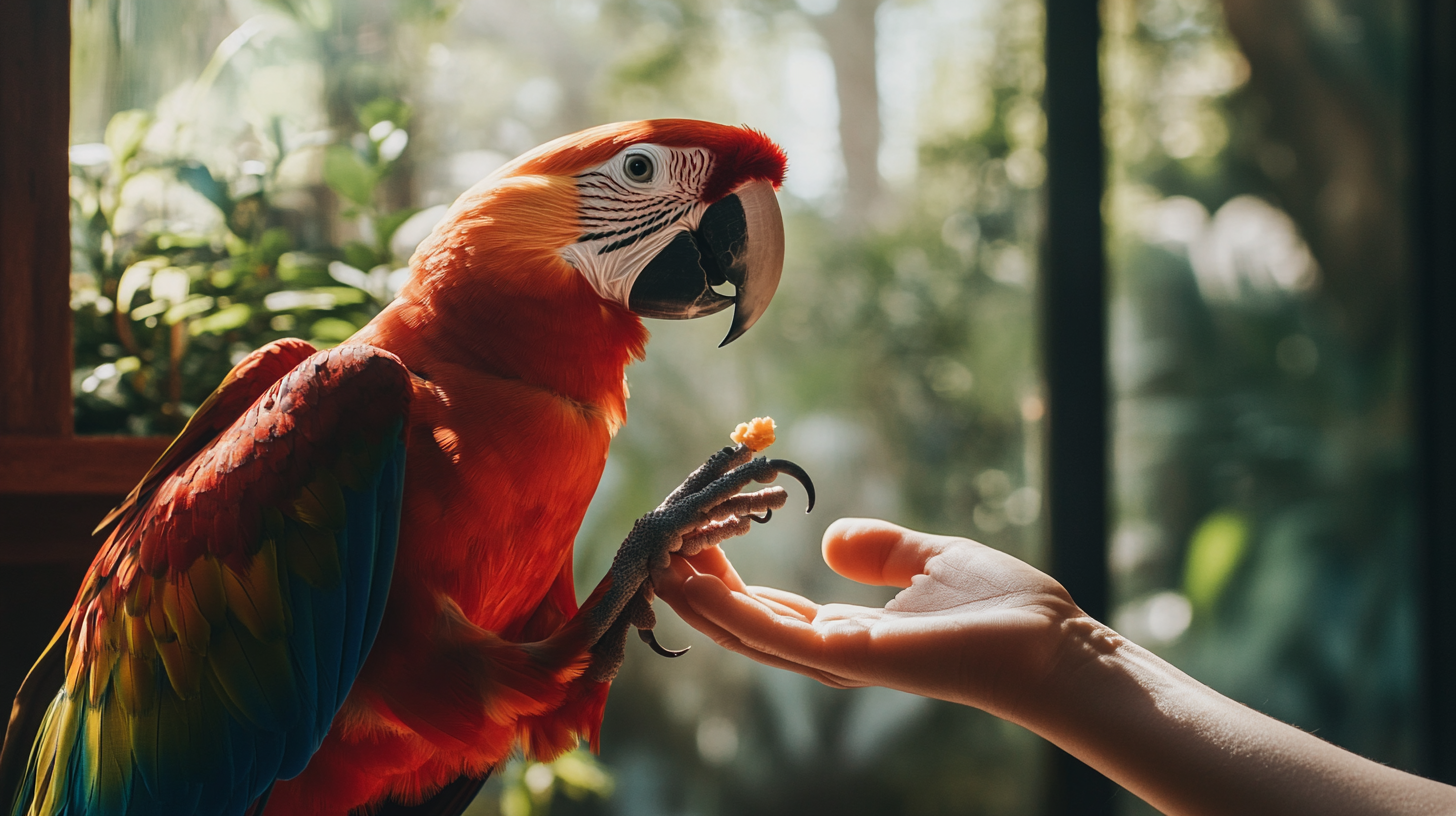 Cómo evitar que un loro muerda