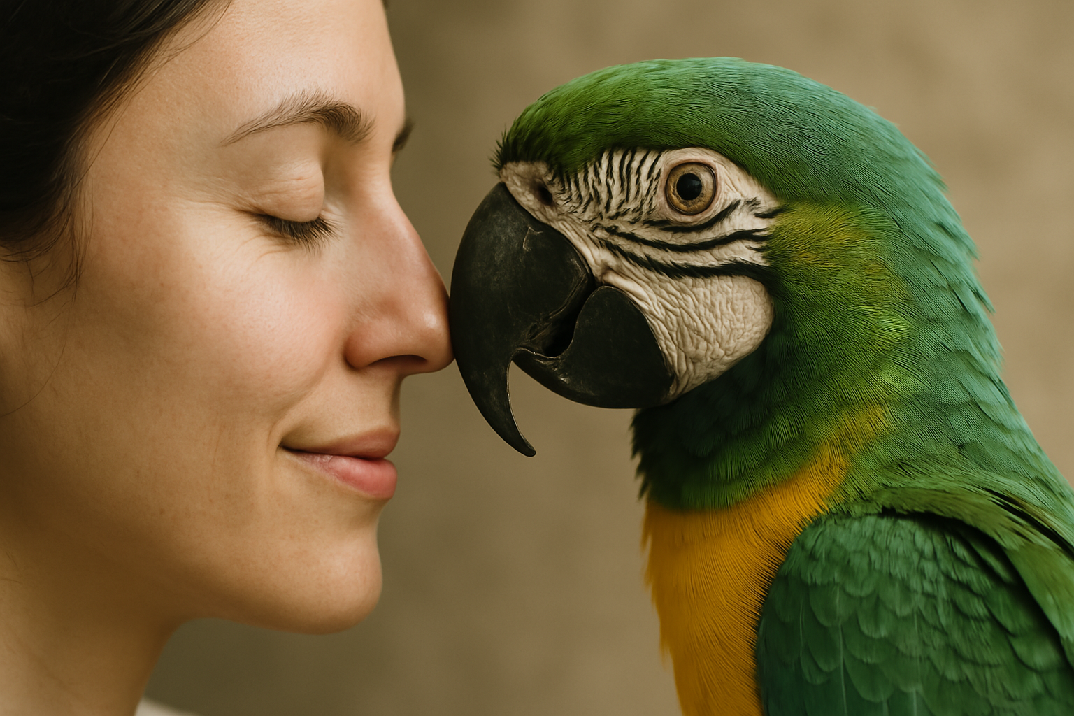 conexión humanos loros
