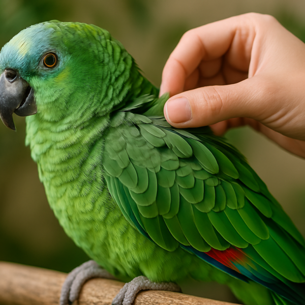 cuidado del plumaje en loros