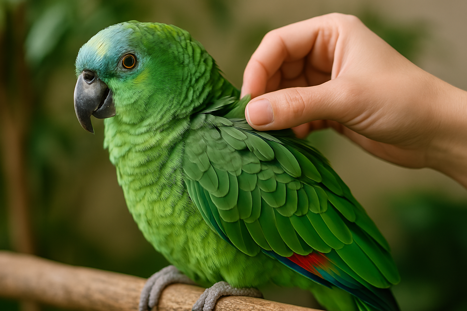 cuidado del plumaje en loros