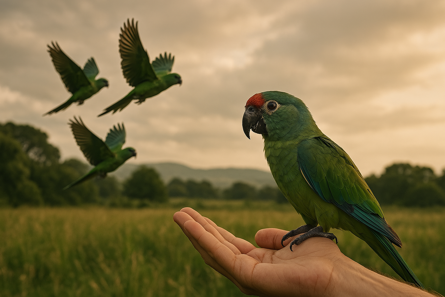 liberación responsable de loros mascotas