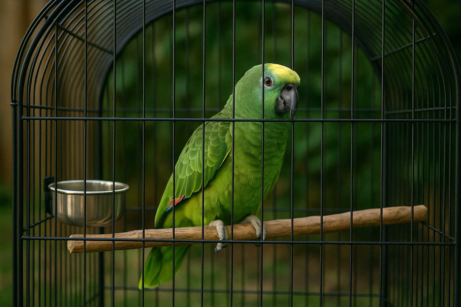 Tamaño de jaula para loros