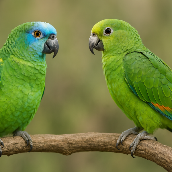 loro cariazul vs alinaranja