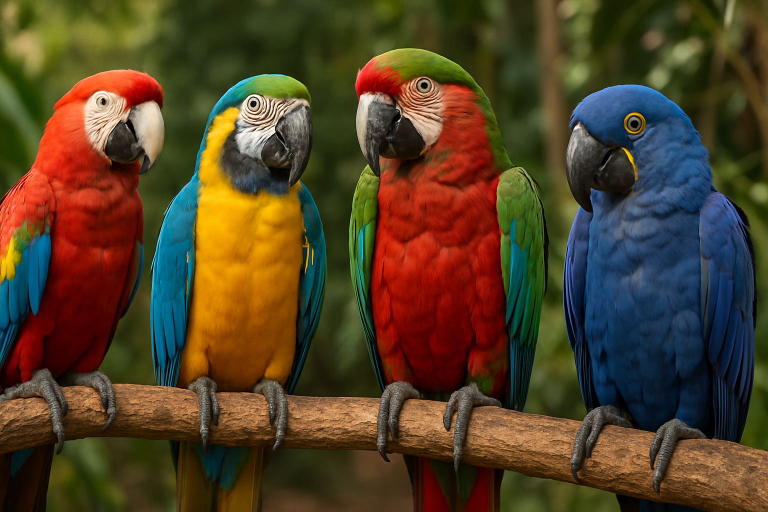 tipos de guacamayas