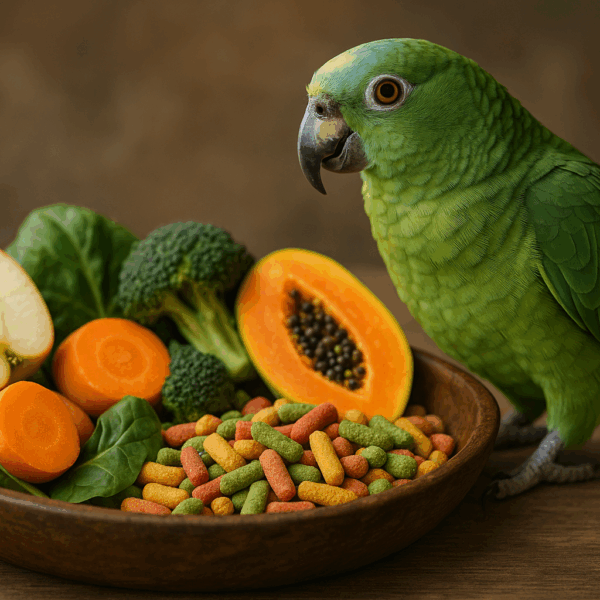 mejor dieta para un loro