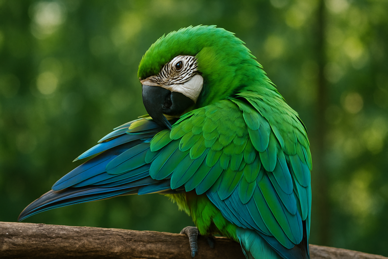 cuidado del plumaje en loros