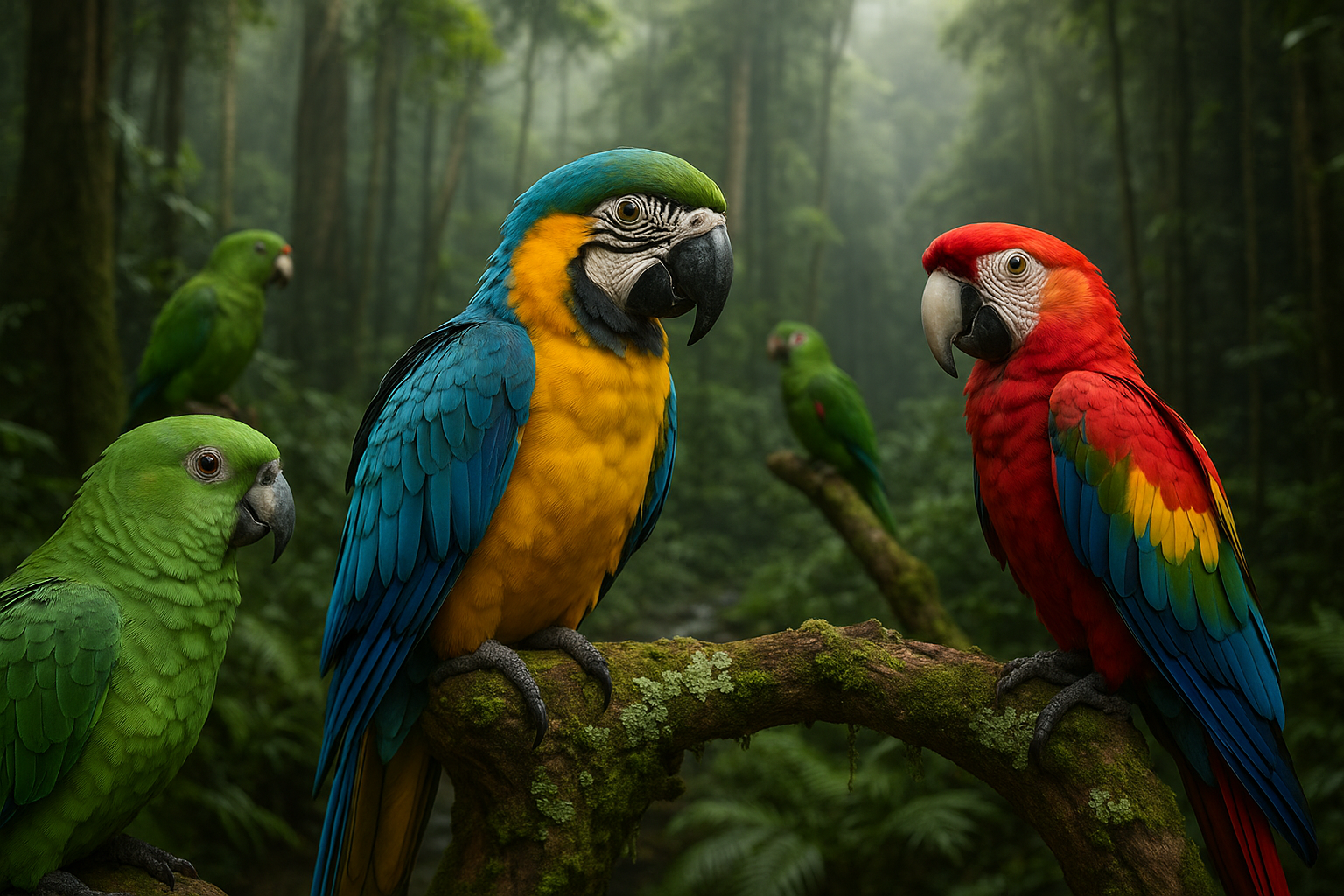 loros y conservación medio ambiente